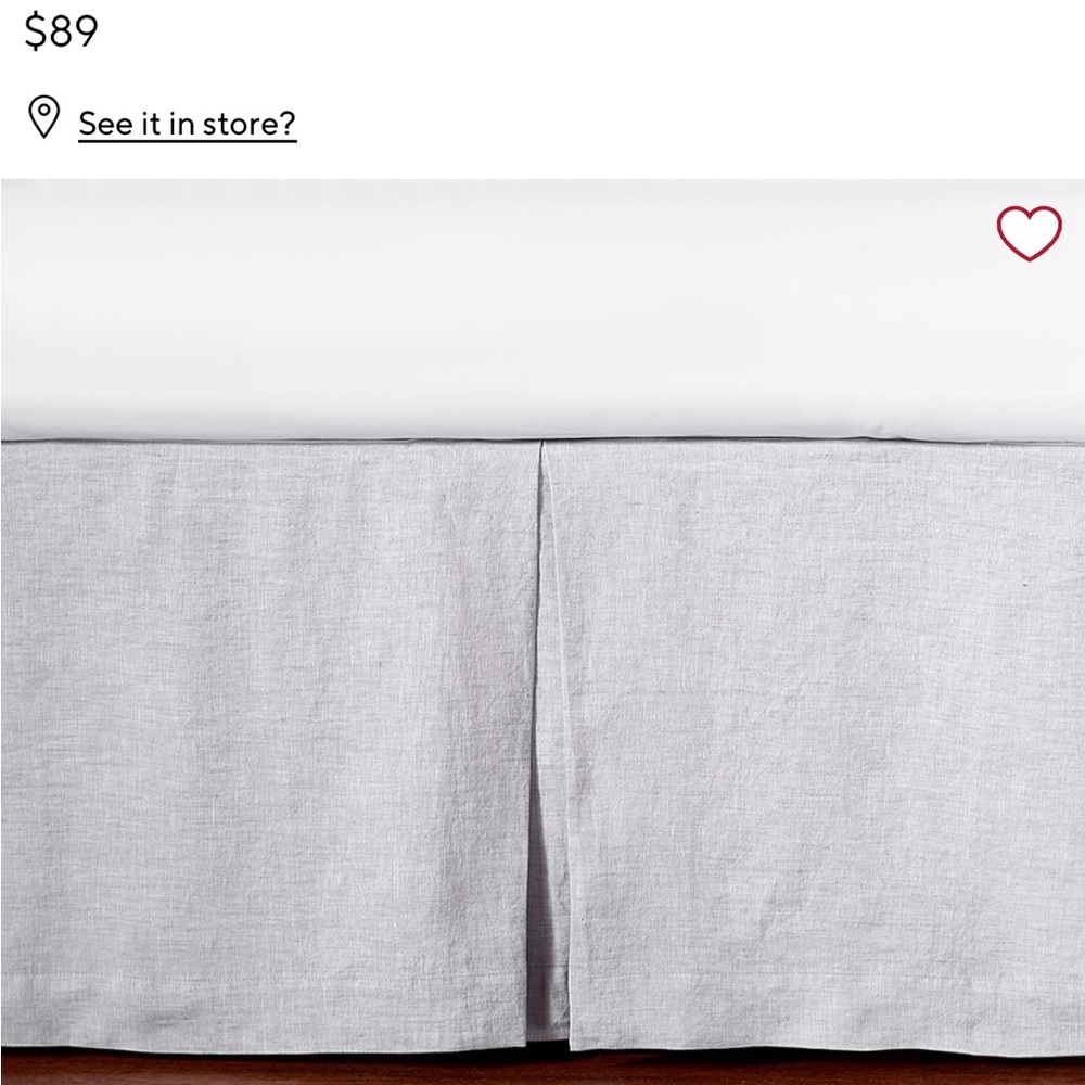 Pottery Barn Kids crib skirt